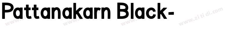 Pattanakarn Black字体转换
